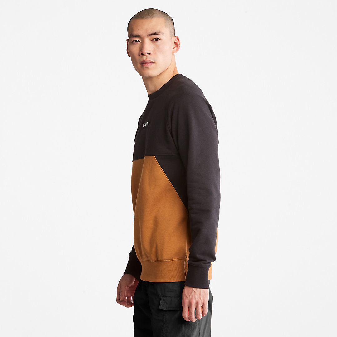 Mens Cut-and-Sew Sweatshirt for Men in Black - Timberland