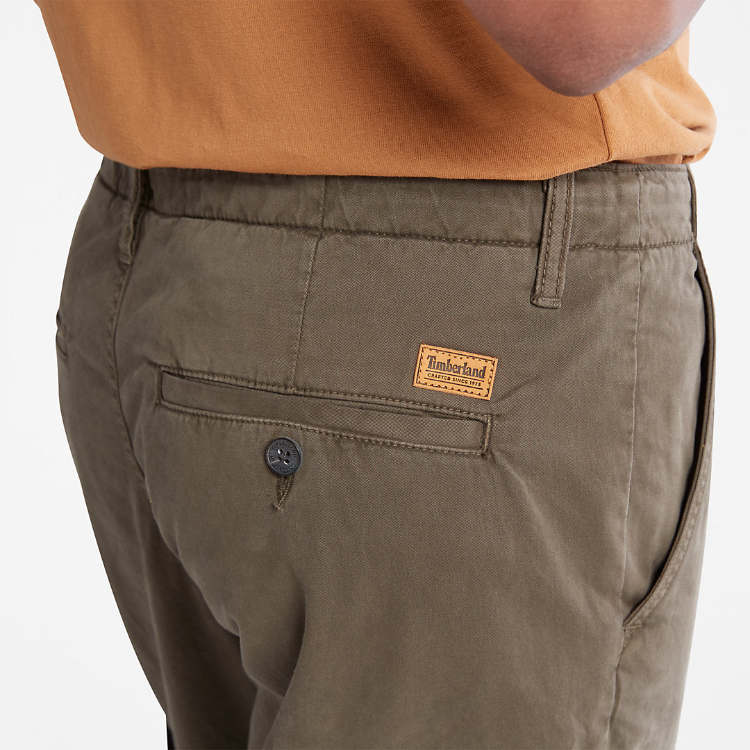 Mens Core Twill Cargo Pants for Men in Dark Green - Timberland