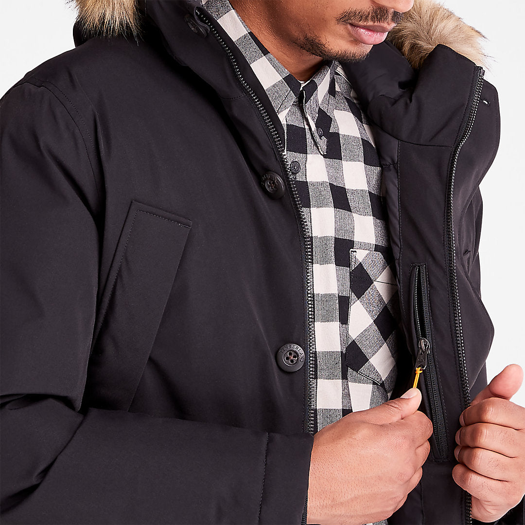 Mens Scar Ridge Parka for Men in Black - Timberland