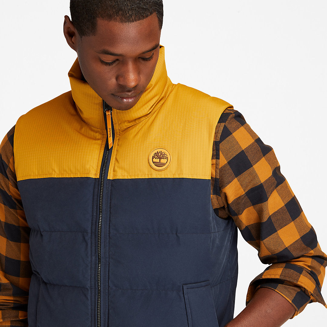 Mens Welch Mountain Puffer Vest for Men in Navy - Timberland