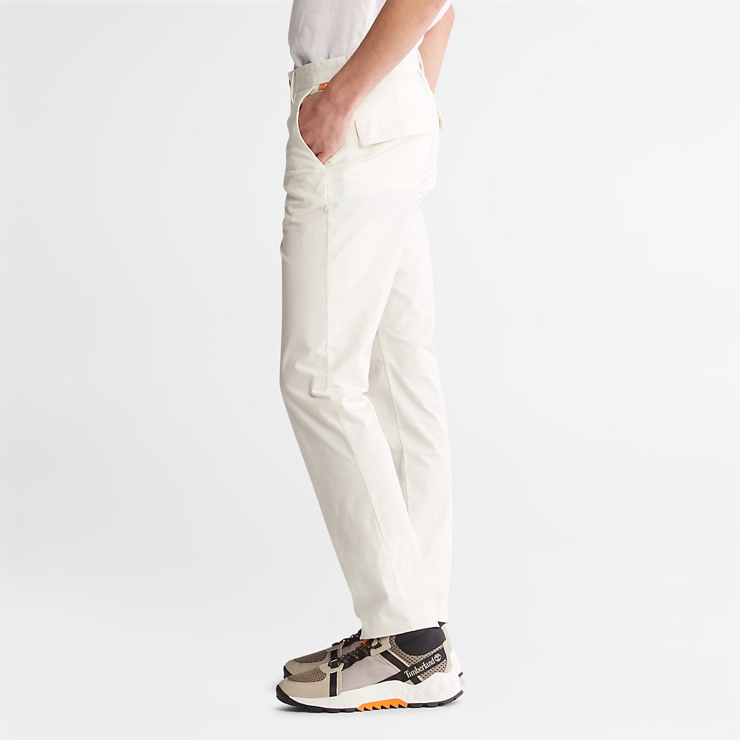Mens Sargent Lake Super-Lightweight Chinos for Men in White - Timberland