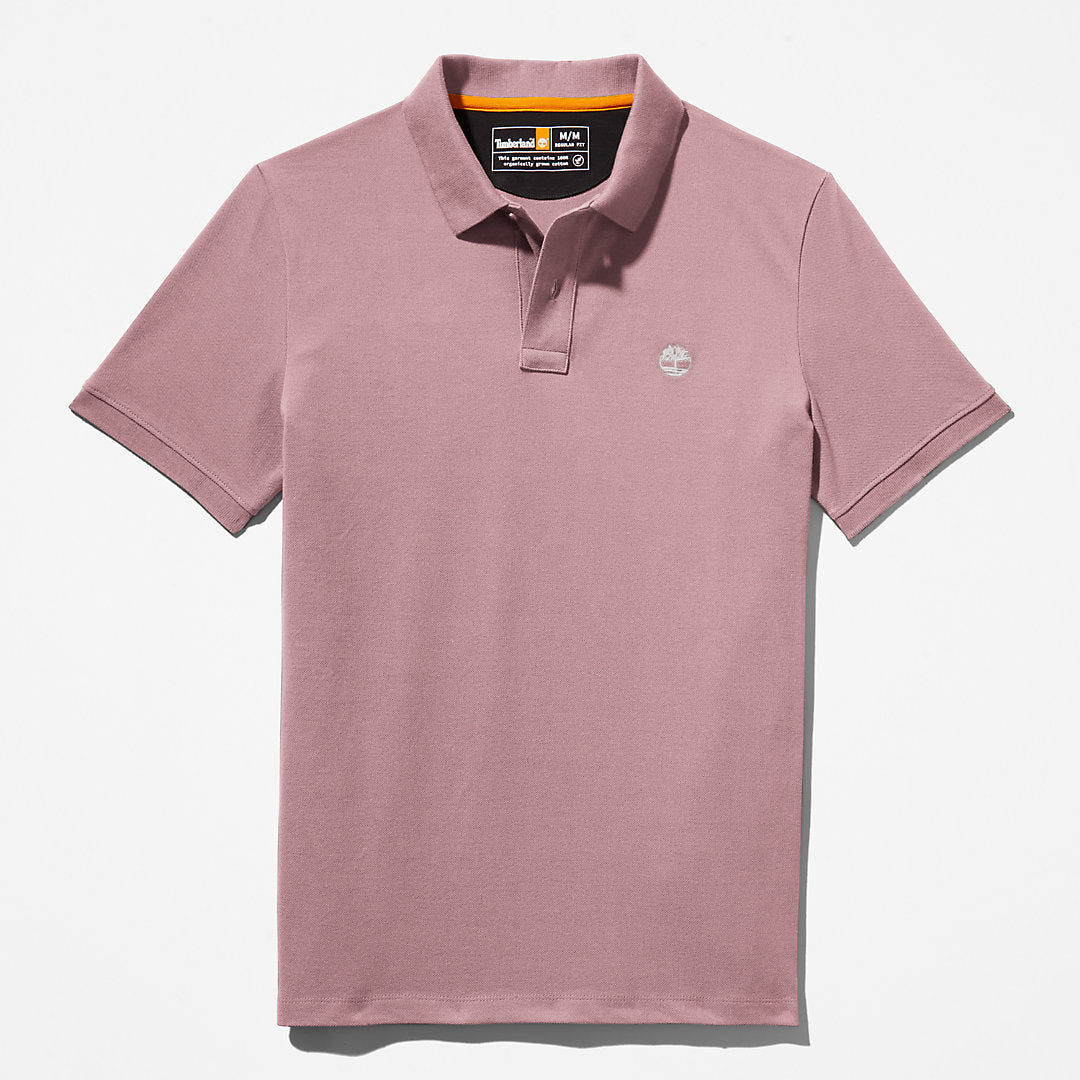 Mens Millers River Pique Polo Shirt for Men in Purple - Timberland