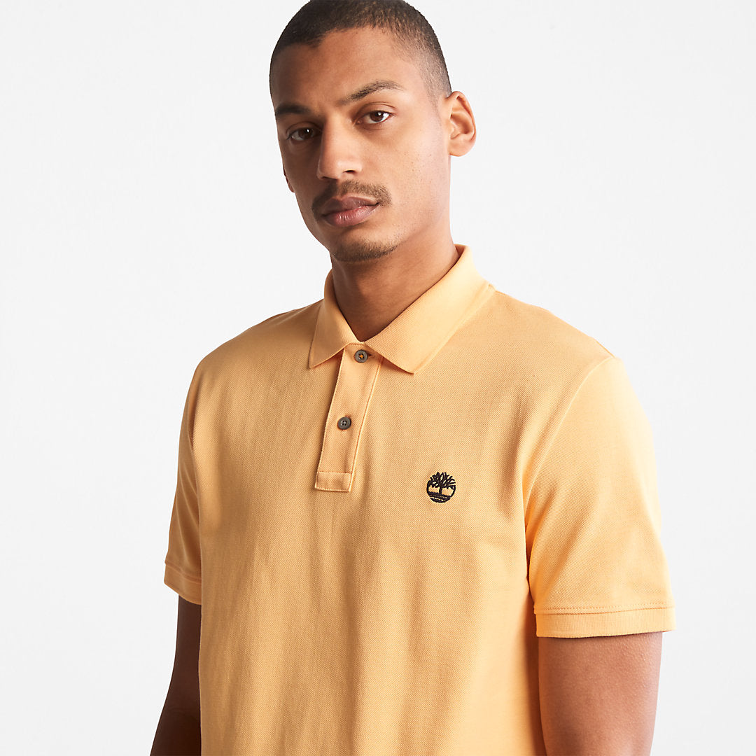 Mens Millers River Pique Polo Shirt for Men in Yellow - Timberland