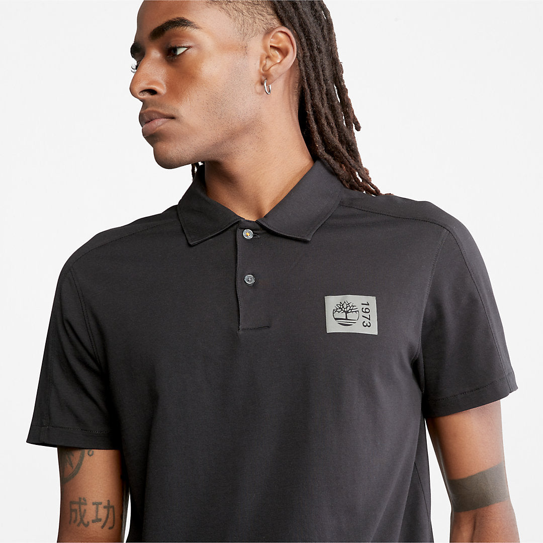 Mens TimberFresh™ Supima® Cotton Polo Shirt for Men in Black - Timberland