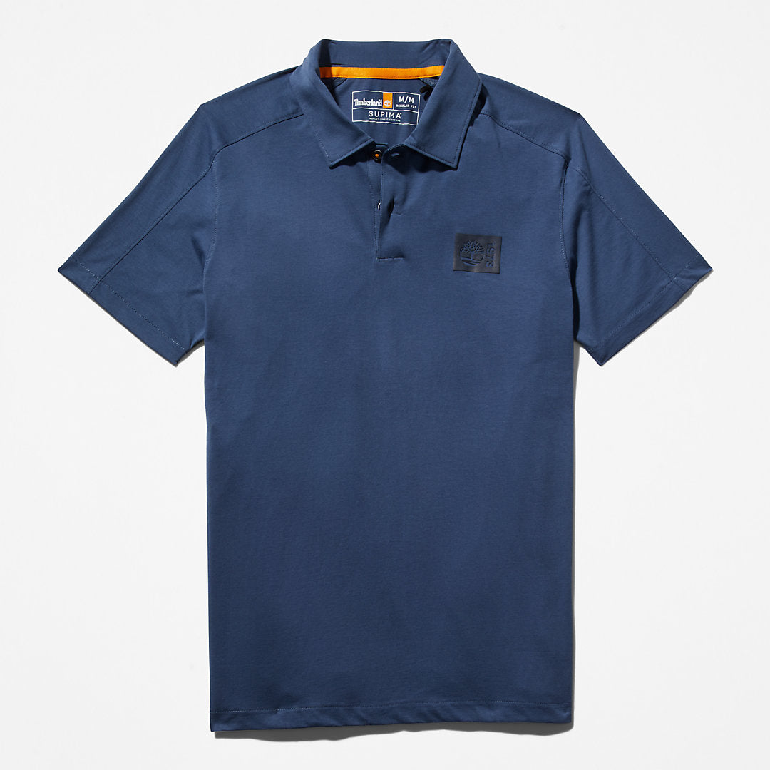Mens TimberFresh™ Supima® Cotton Polo Shirt for Men in Blue - Timberland