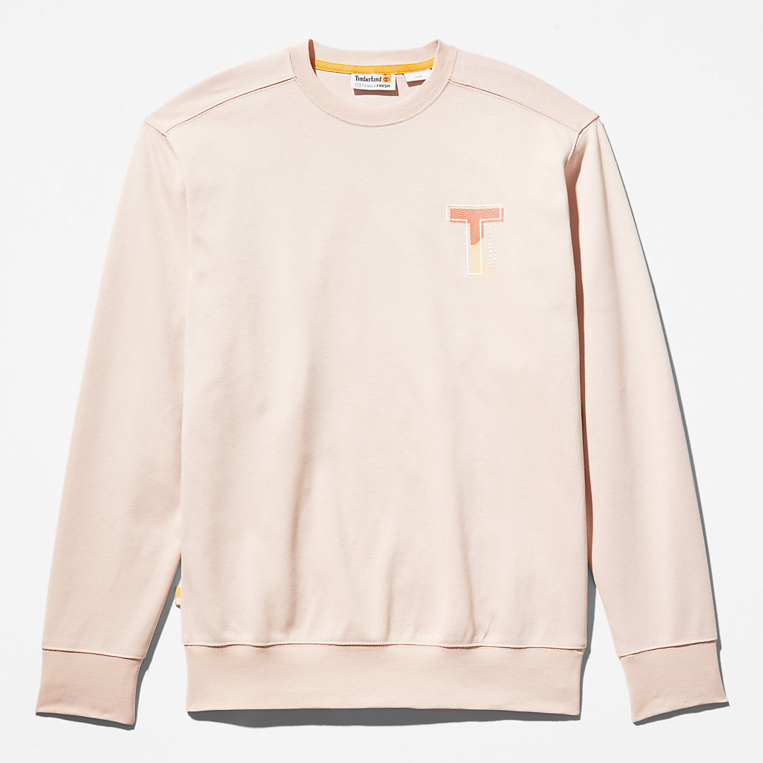 Mens Sweatshirt with TimberFresh™ Technology for Men in Pink - Timberland