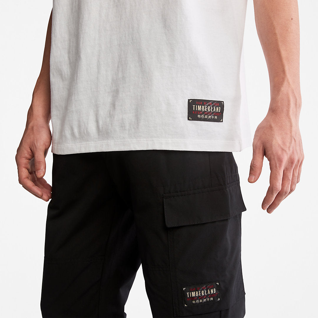 Mens Year of the Tiger T-Shirt for Men in White - Timberland