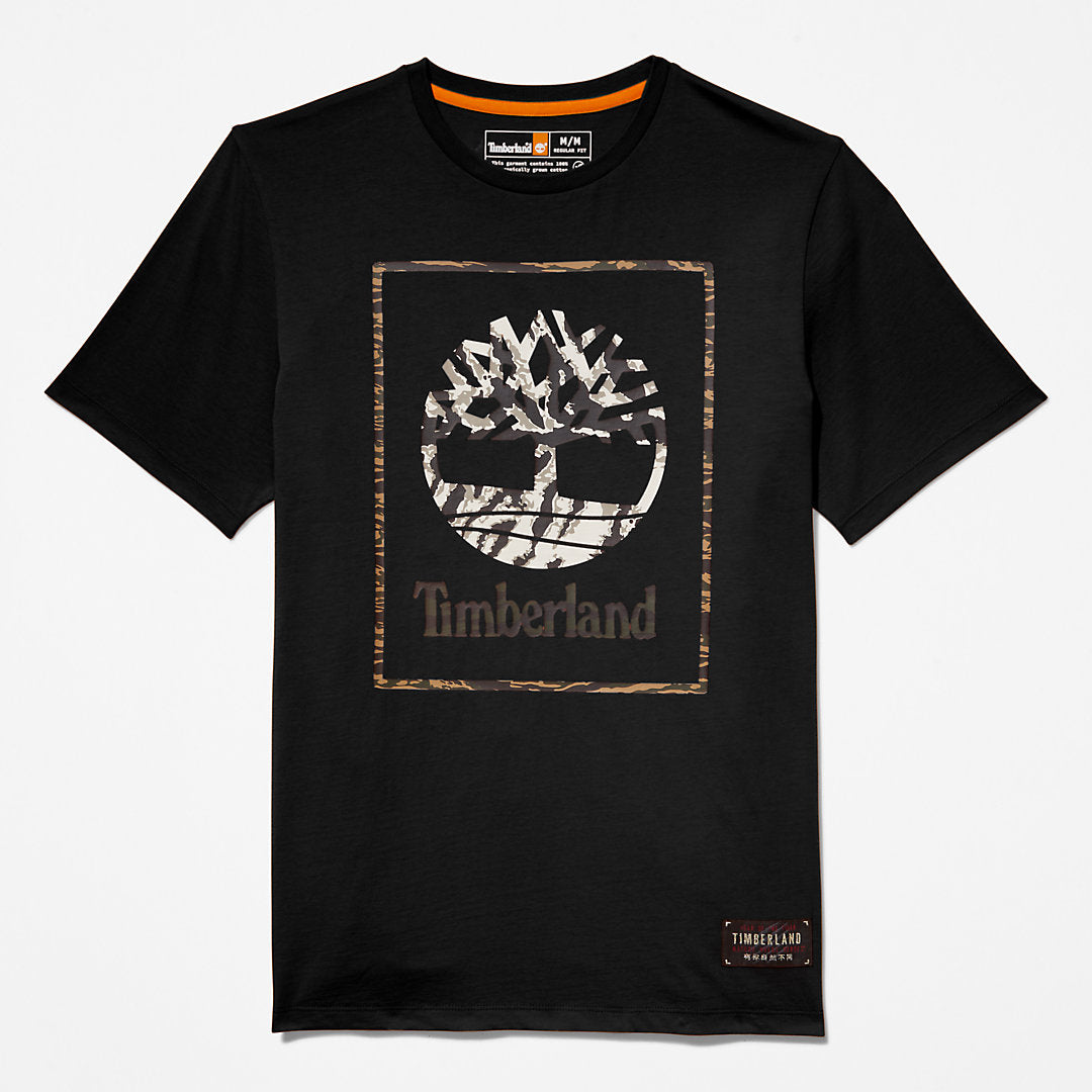 Mens Year of the Tiger T-Shirt for Men in Black - Timberland