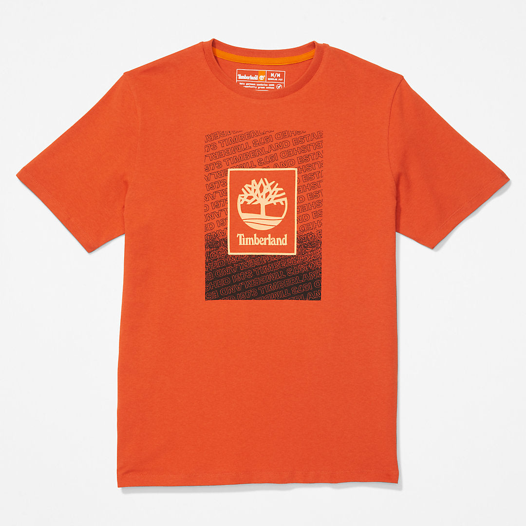 Mens Outdoor Archive T-Shirt for Men in Orange - Timberland