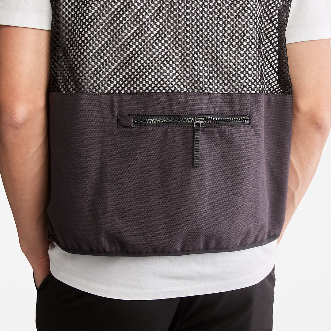 Mens Progressive Utility Multi-Pocket Gilet for Men in Black - Timberland