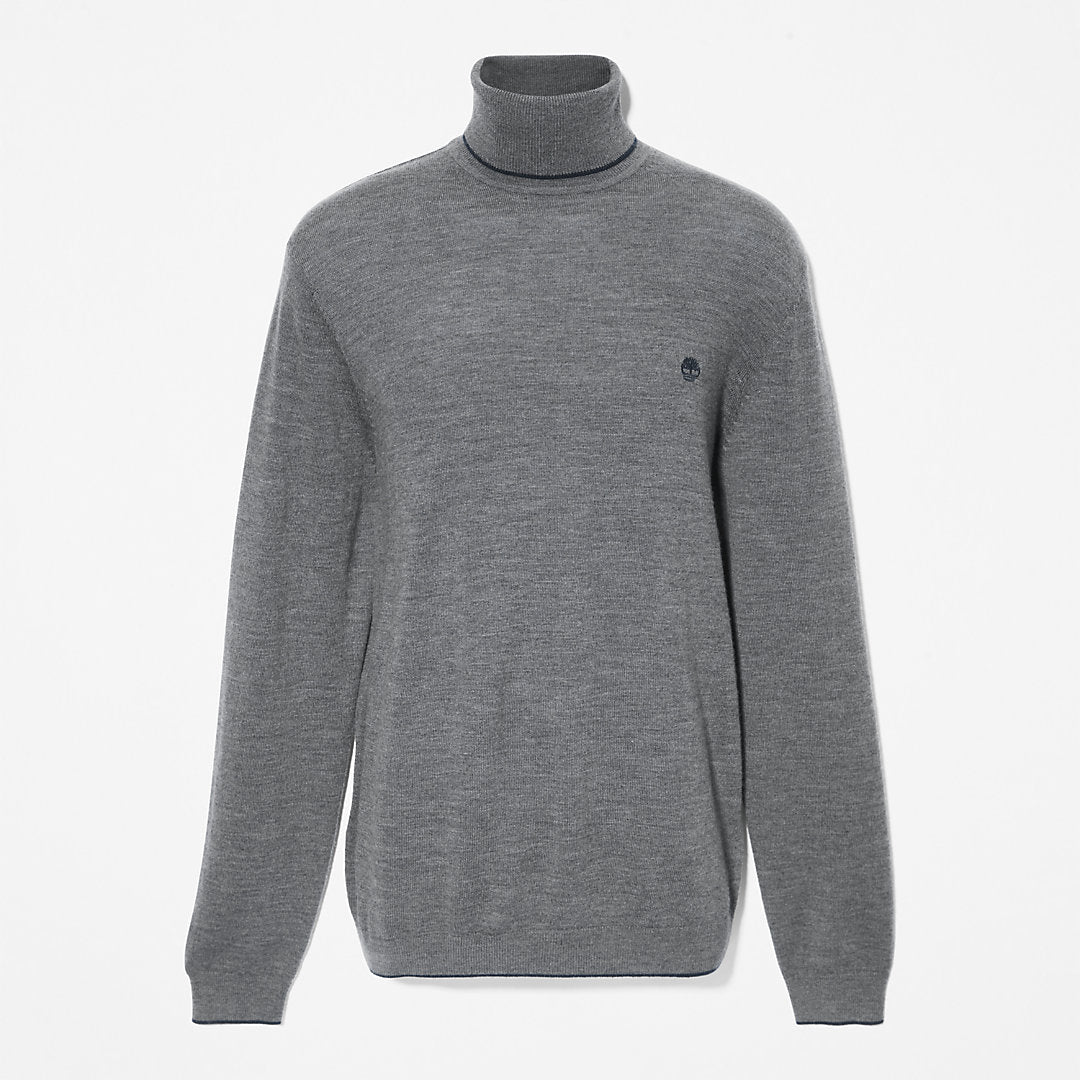 Mens Nissitissit River Merino Sweater for Men in Dark Grey - Timberland