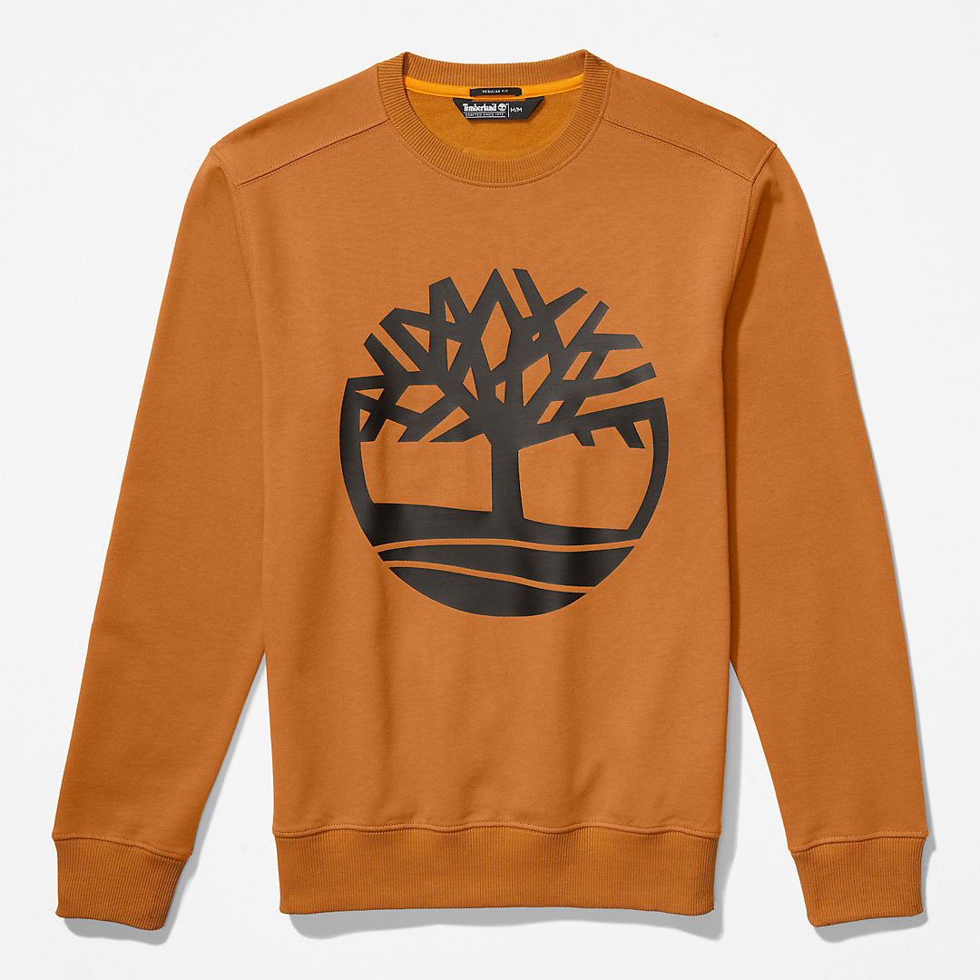 Mens Core Tree Logo Sweatshirt for Men in Yellow - Timberland
