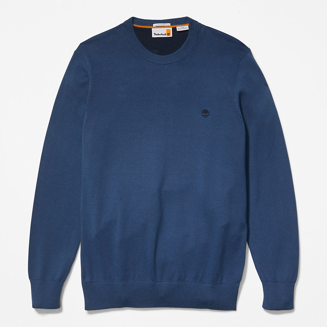 Mens Williams River Organic Cotton Sweater for Men in Blue - Timberland