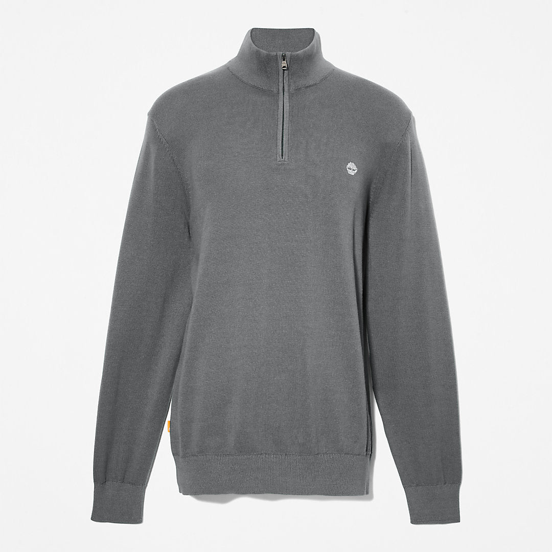 Mens Williams River Zip-neck Sweater for Men in Dark Grey - Timberland
