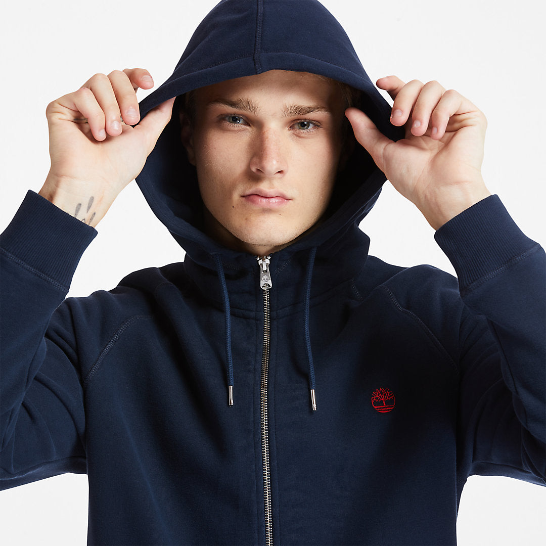 Mens Exeter River Zip Hoodie for Men in Navy - Timberland