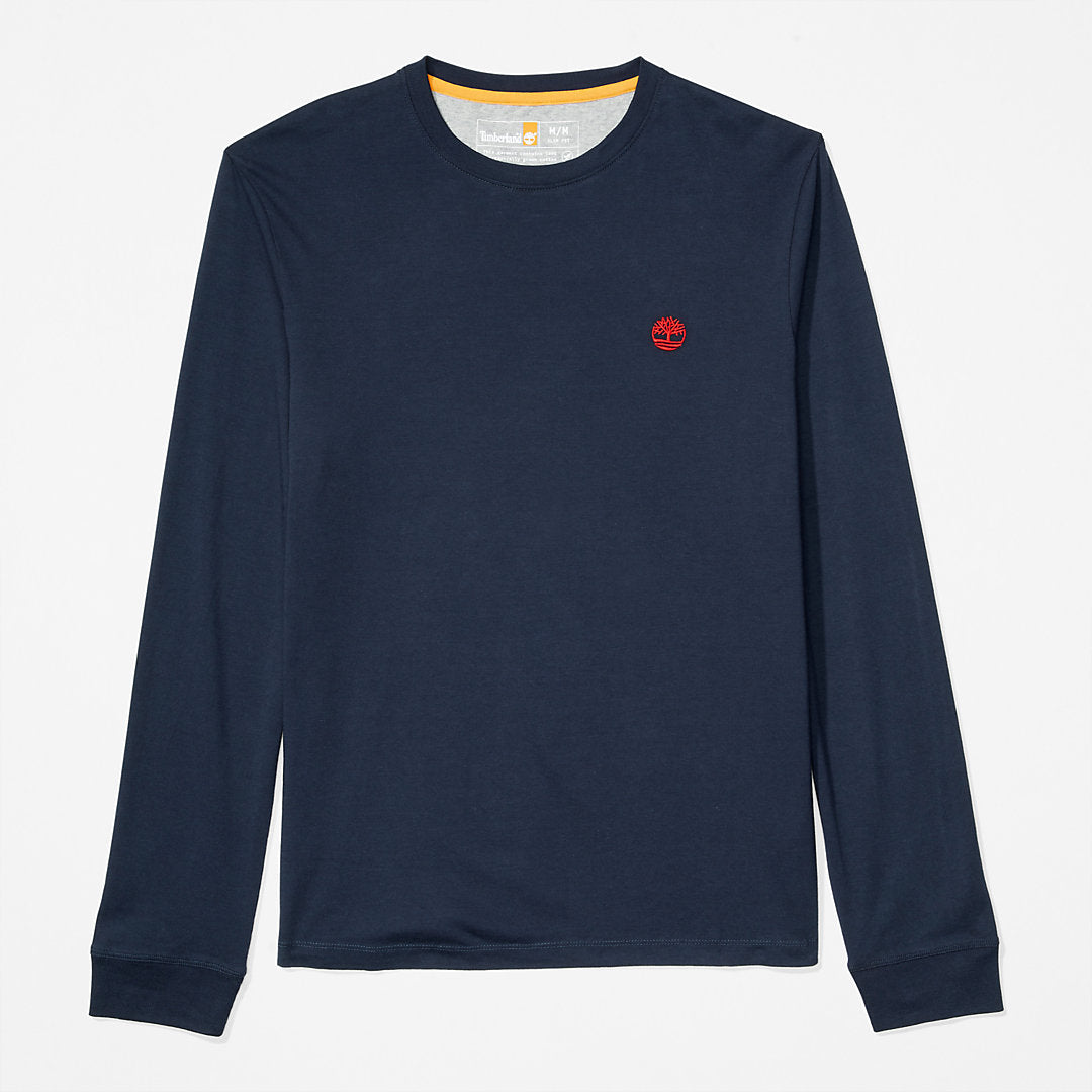 Mens Dunstan River LS T-Shirt for Men in Navy - Timberland