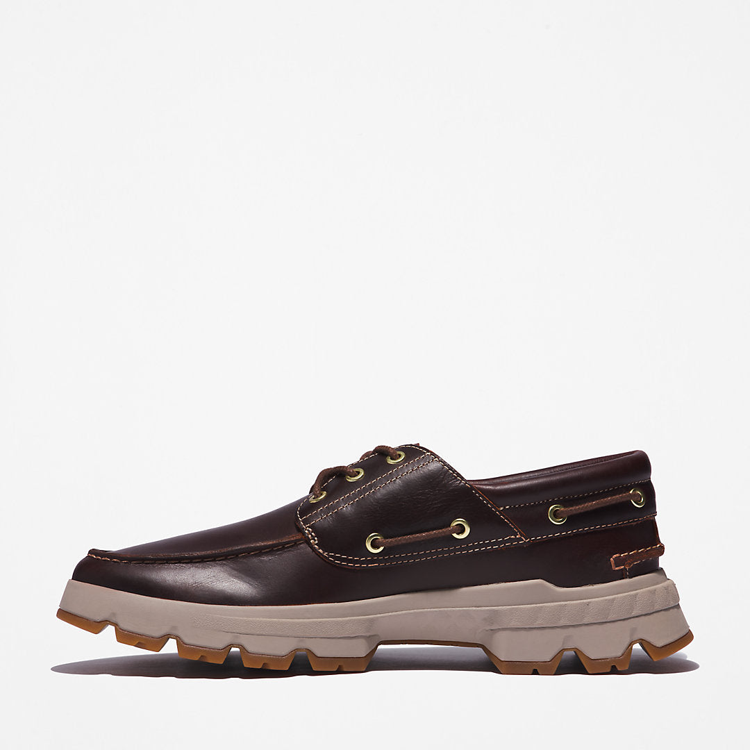 Mens GreenStride™ TBL® Originals EK+ Moc-toe Boat Shoe for Men in Burgundy - Timberland