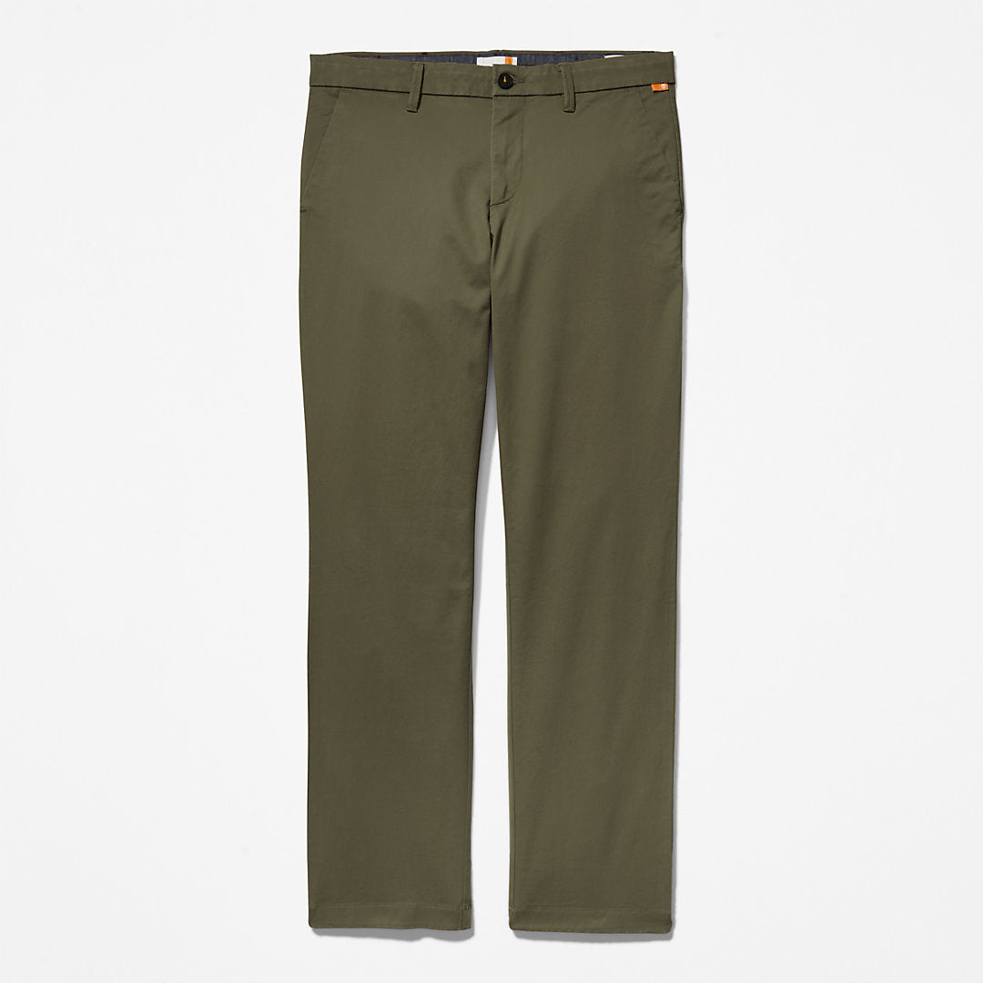 Mens Squam Lake Twill Chino Pants for Men in Green - Timberland