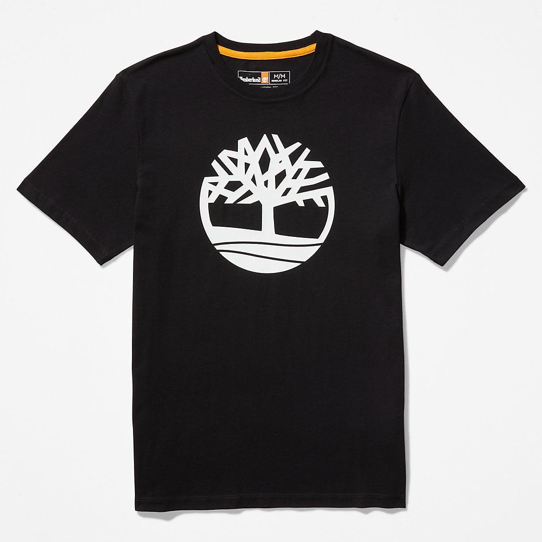 Mens Kennebec River Tree Logo T-shirt for Men in Black - Timberland