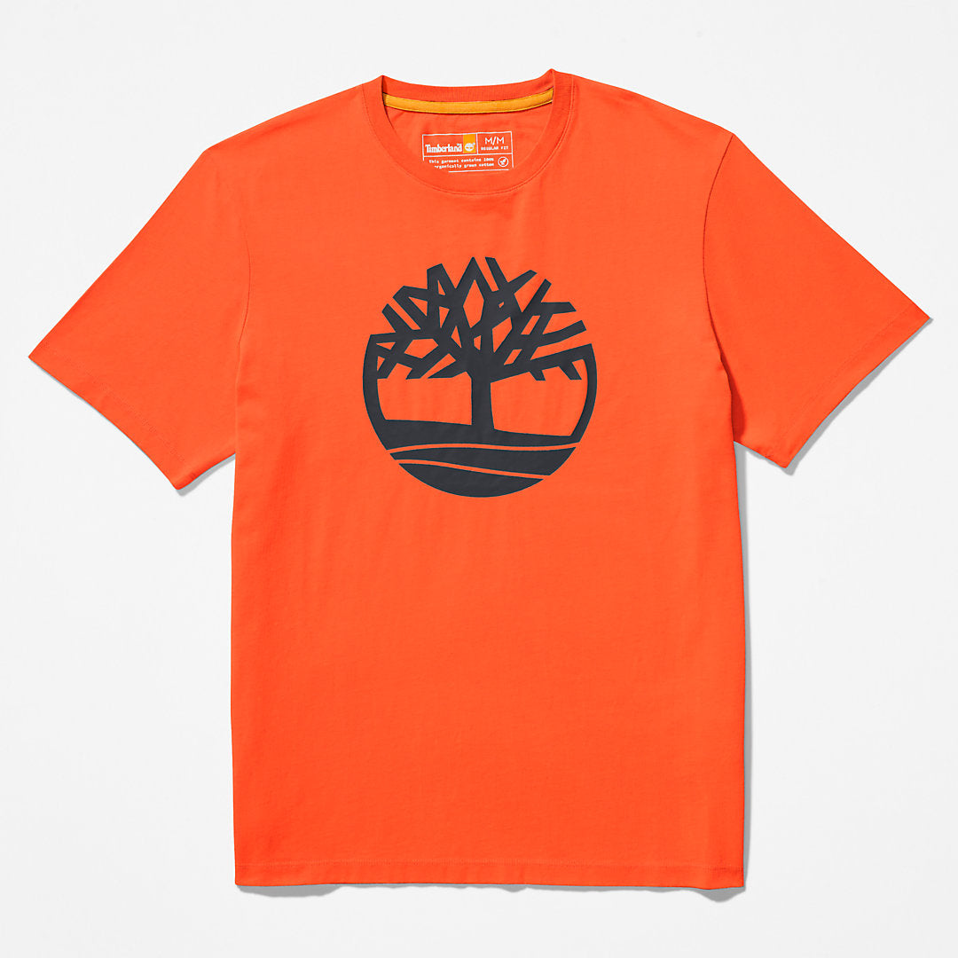 Mens Kennebec River Tree-Logo T-Shirt for Men in Green - Timberland