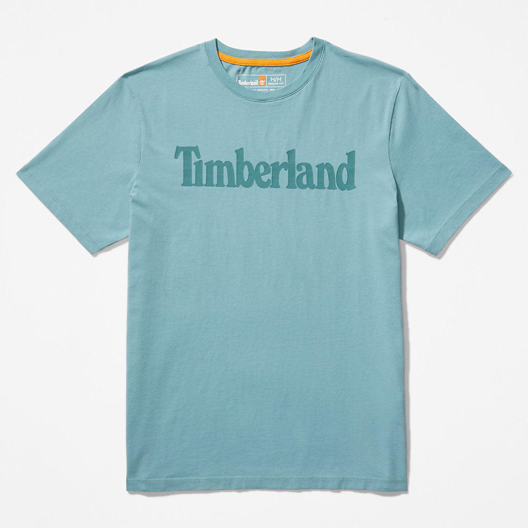 Mens Kennebec River Logo T-Shirt for Men in Green - Timberland