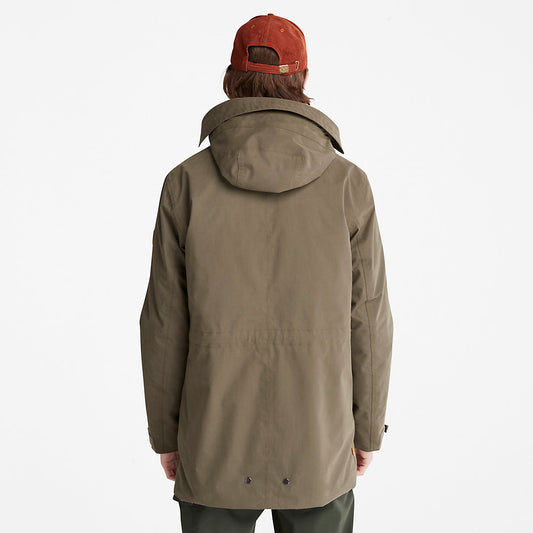 Mens Snowdon Peak 3-in-1 Waterproof Parka for Men in Green - Timberland