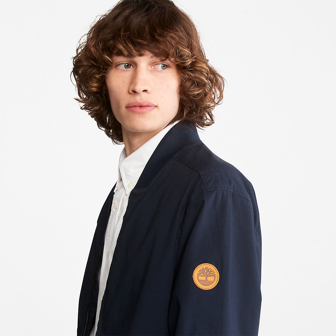 Mens Outdoor Heritage Bomber Jacket for Men in Navy - Timberland