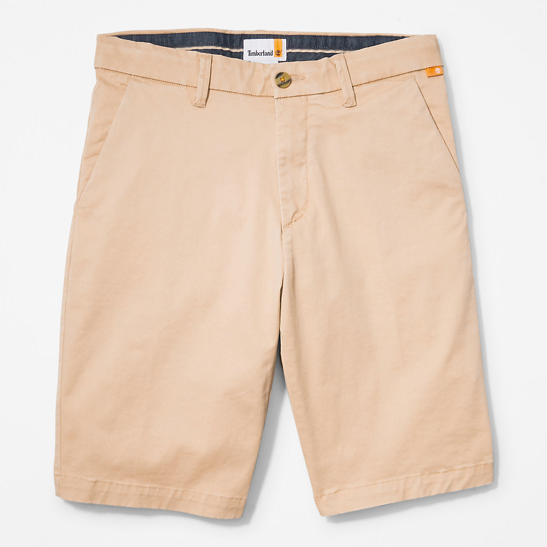 Mens Squam Lake Stretch Chino Shorts for Men in Beige - Timberland