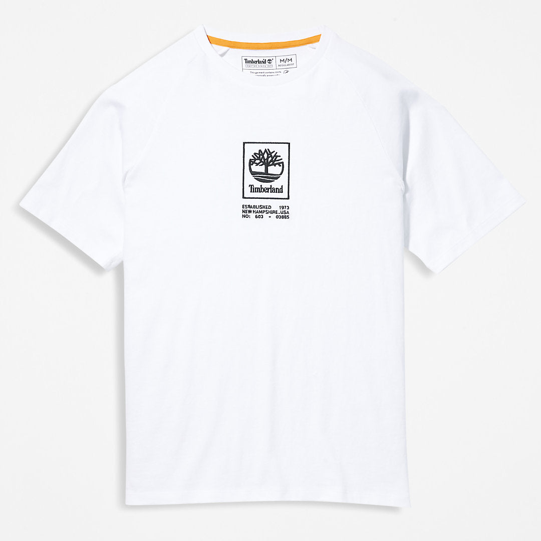 Mens Heavyweight Logo T-Shirt for Men in White - Timberland