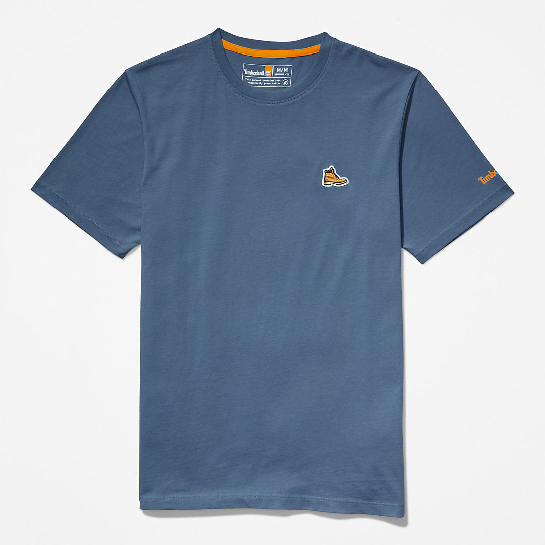Mens Boot-Logo T-Shirt for Men in Navy - Timberland