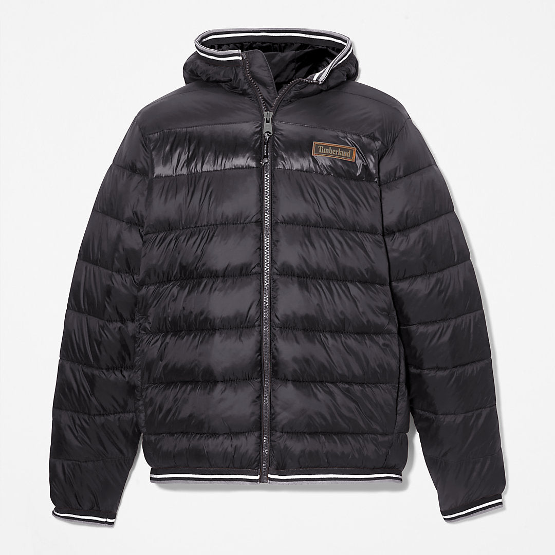 Mens Garfield Hooded Puffer Jacket for Men in Black - Timberland