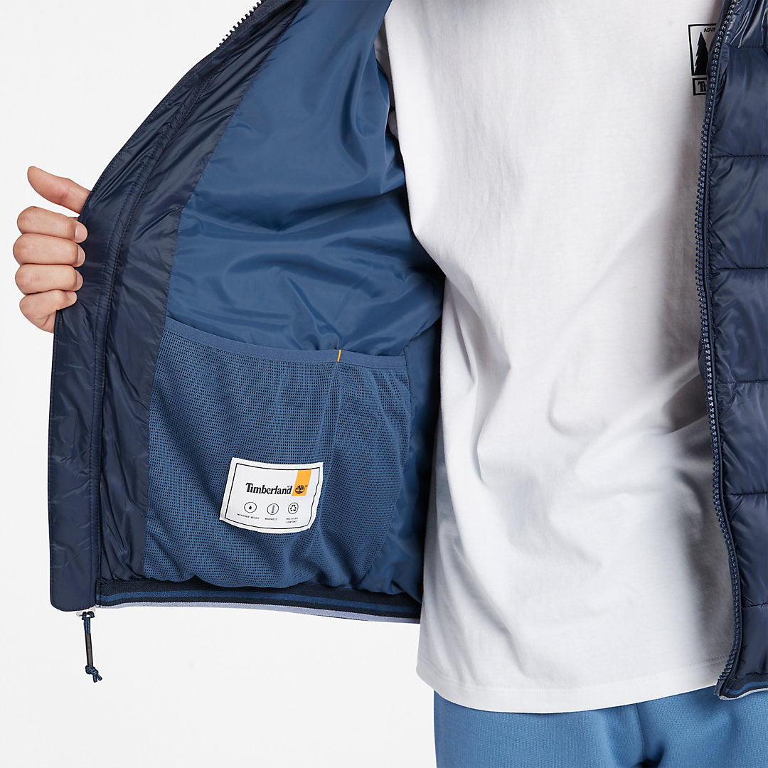 Mens Garfield Hooded Puffer Jacket for Men in Navy - Timberland