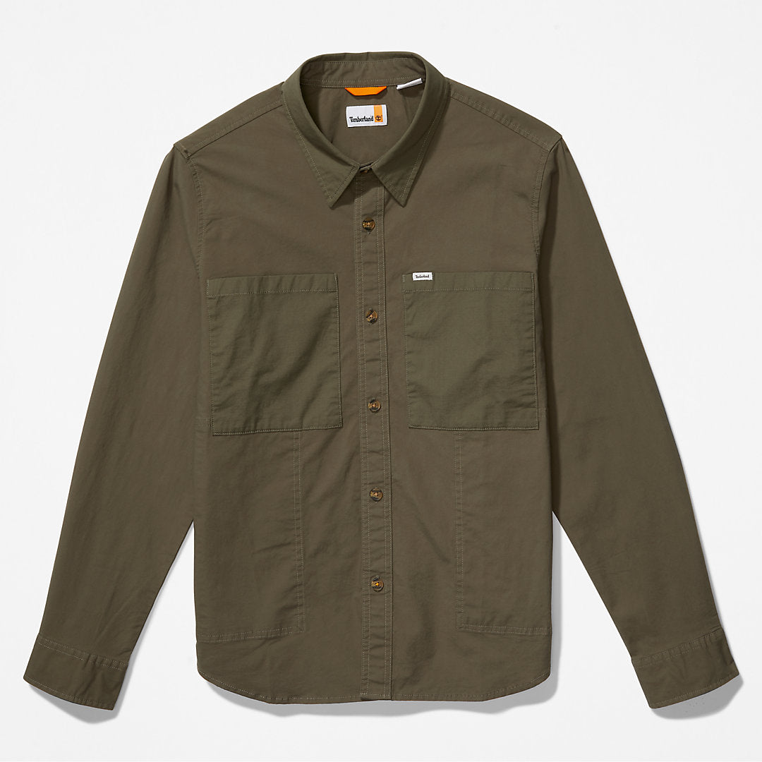 Mens Outdoor Heritage Overshirt for Men in Dark Green - Timberland