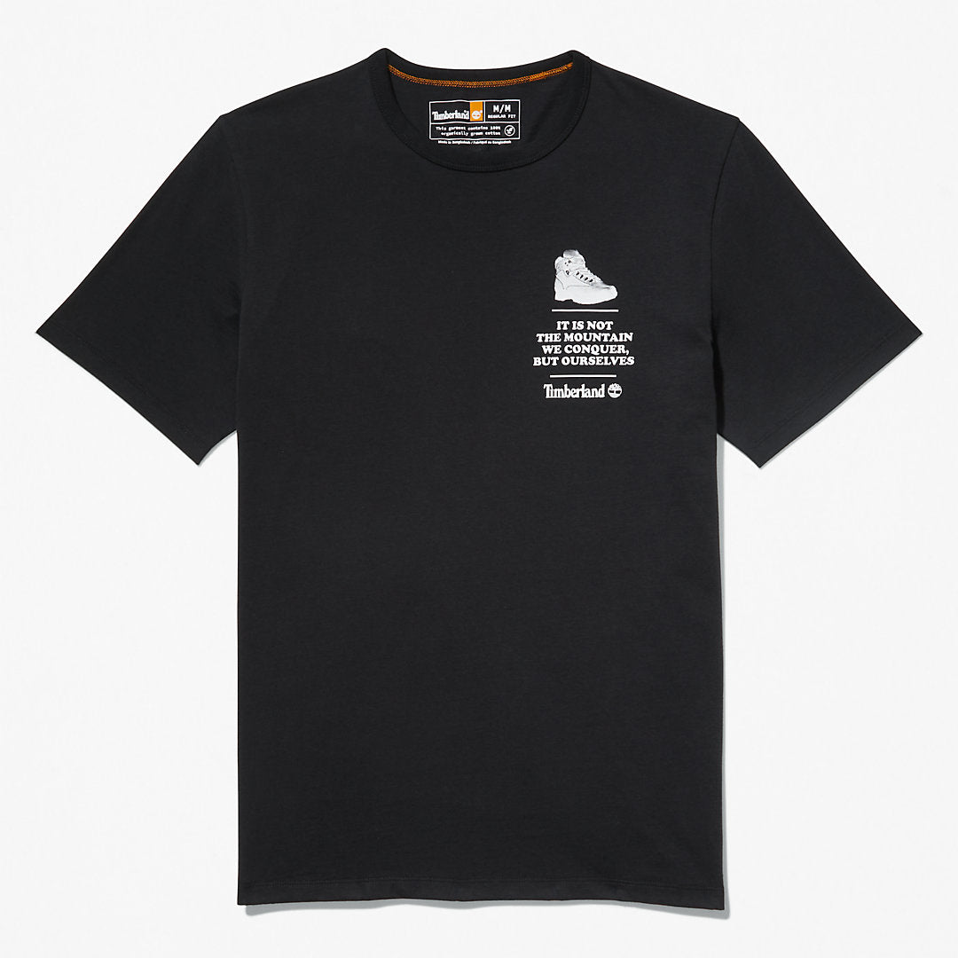 Mens Outdoor Heritage Boot-Logo T-Shirt for Men in Black - Timberland