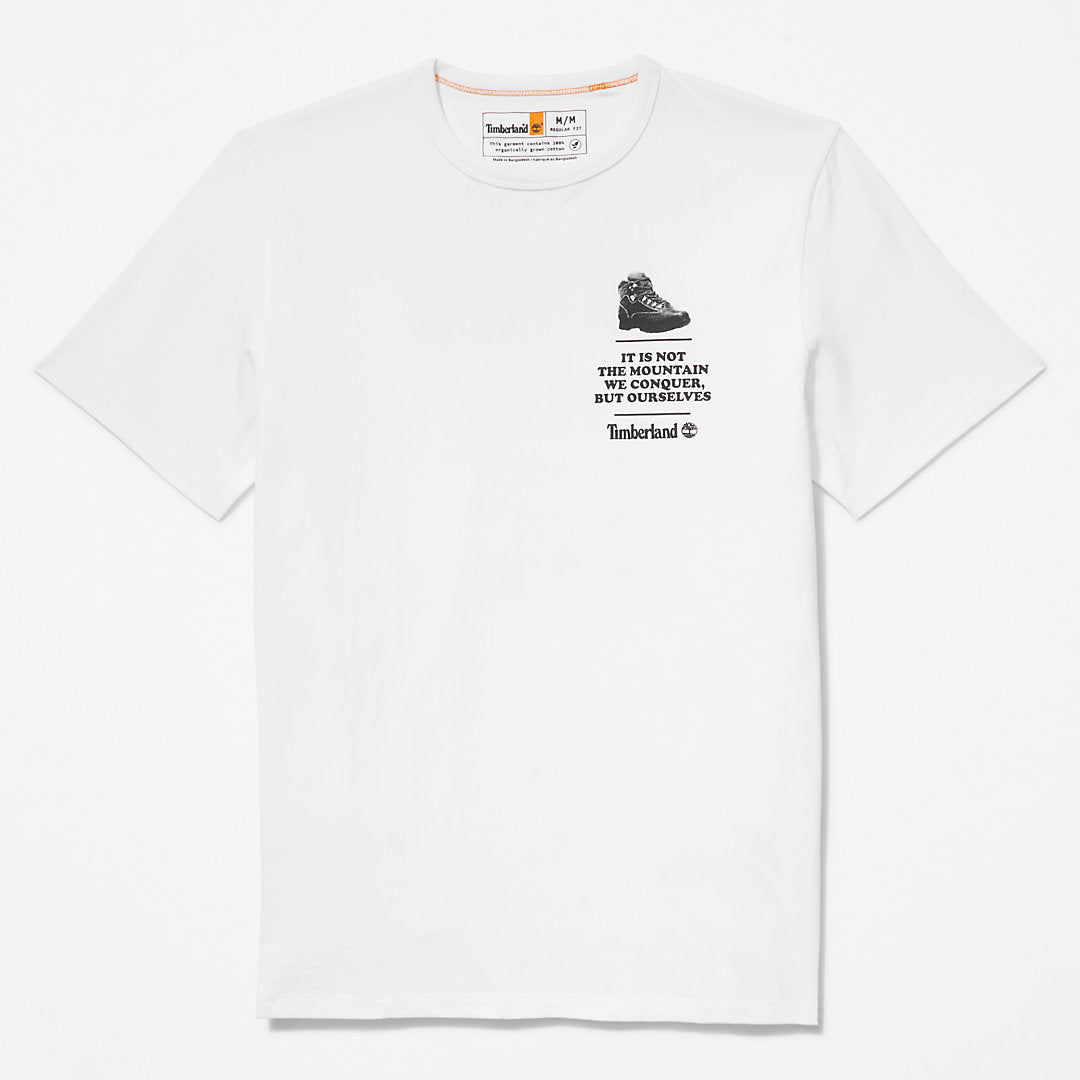 Mens Outdoor Heritage Boot-Logo T-Shirt for Men in White - Timberland