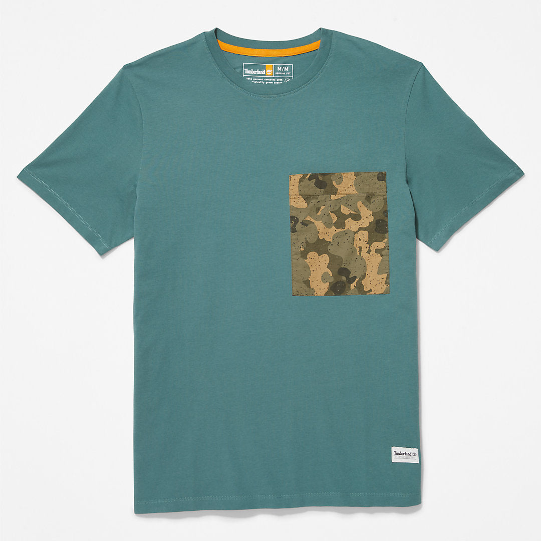Mens Outdoor Heritage Camo-Pocket T-Shirt for Men in Green - Timberland