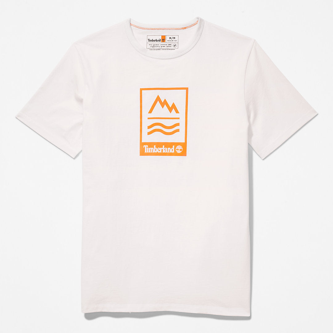 Mens Mountains-to-Rivers T-Shirt for Men in White - Timberland