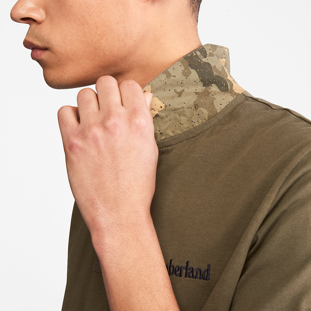 Mens Outdoor Heritage Polo Shirt for Men in Dark Green - Timberland
