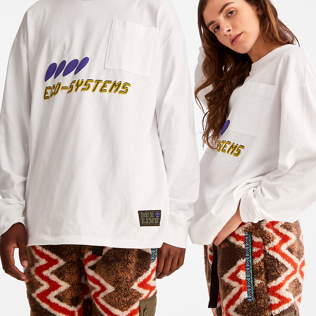 Mens Bee Line x Timberland® Long-sleeved T-Shirt in White - Timberland