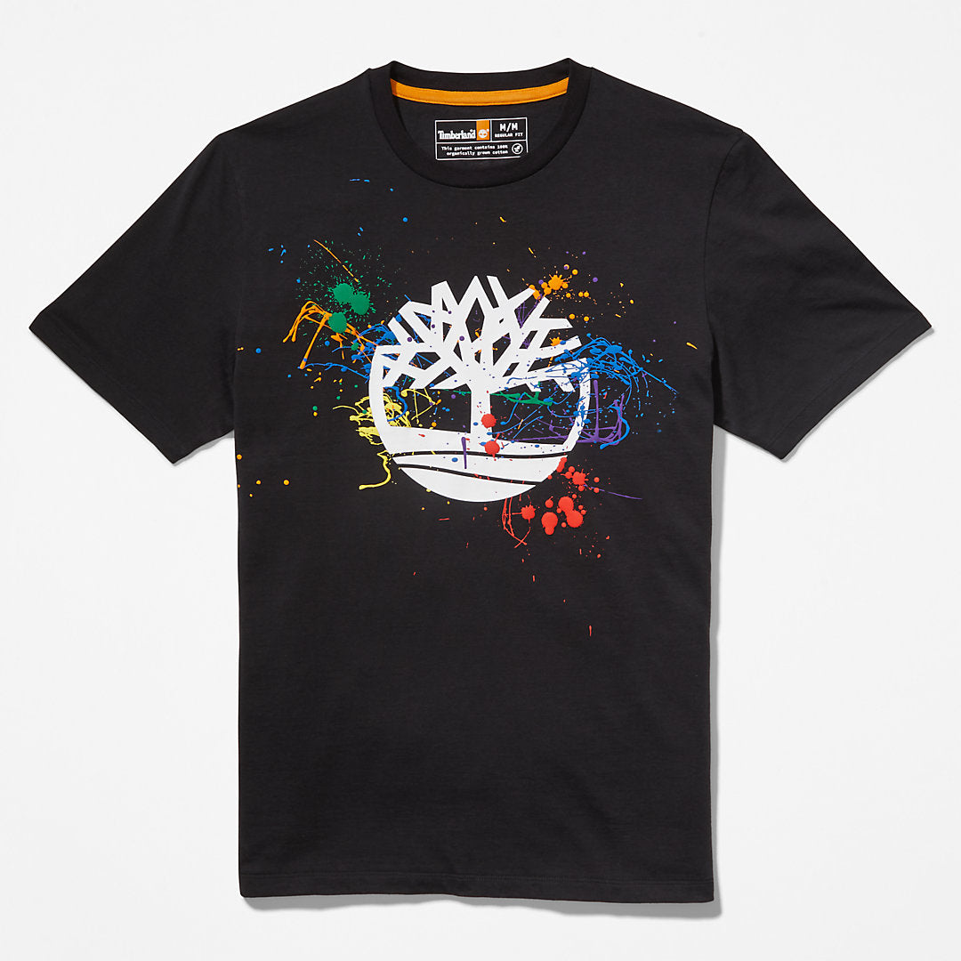 Mens Paint Pride T-Shirt in Black - Timberland