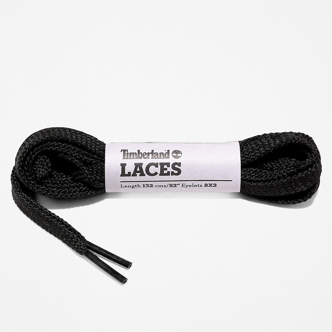 Mens 132cm/52” Flat Replacement Laces in Black - Timberland