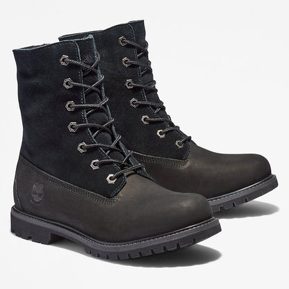 Womens Timberland® Authentic Fold-over Boot for Women in Black - Timberland
