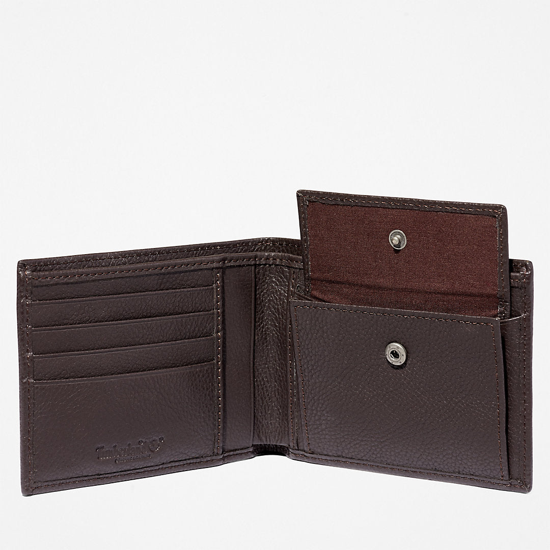 Mens Kennebunk Large Wallet for Men in Dark Brown - Timberland