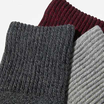 Womens Three Pack Marled Crew Socks Gift Box for Women in Black - Timberland