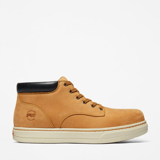 Mens Disruptor Steel-Toe Chukka Work Boot for Men in Yellow - Timberland