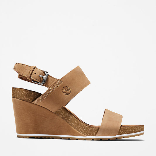 Womens Capri Sunset Wedge Sandal for Women in Brown - Timberland