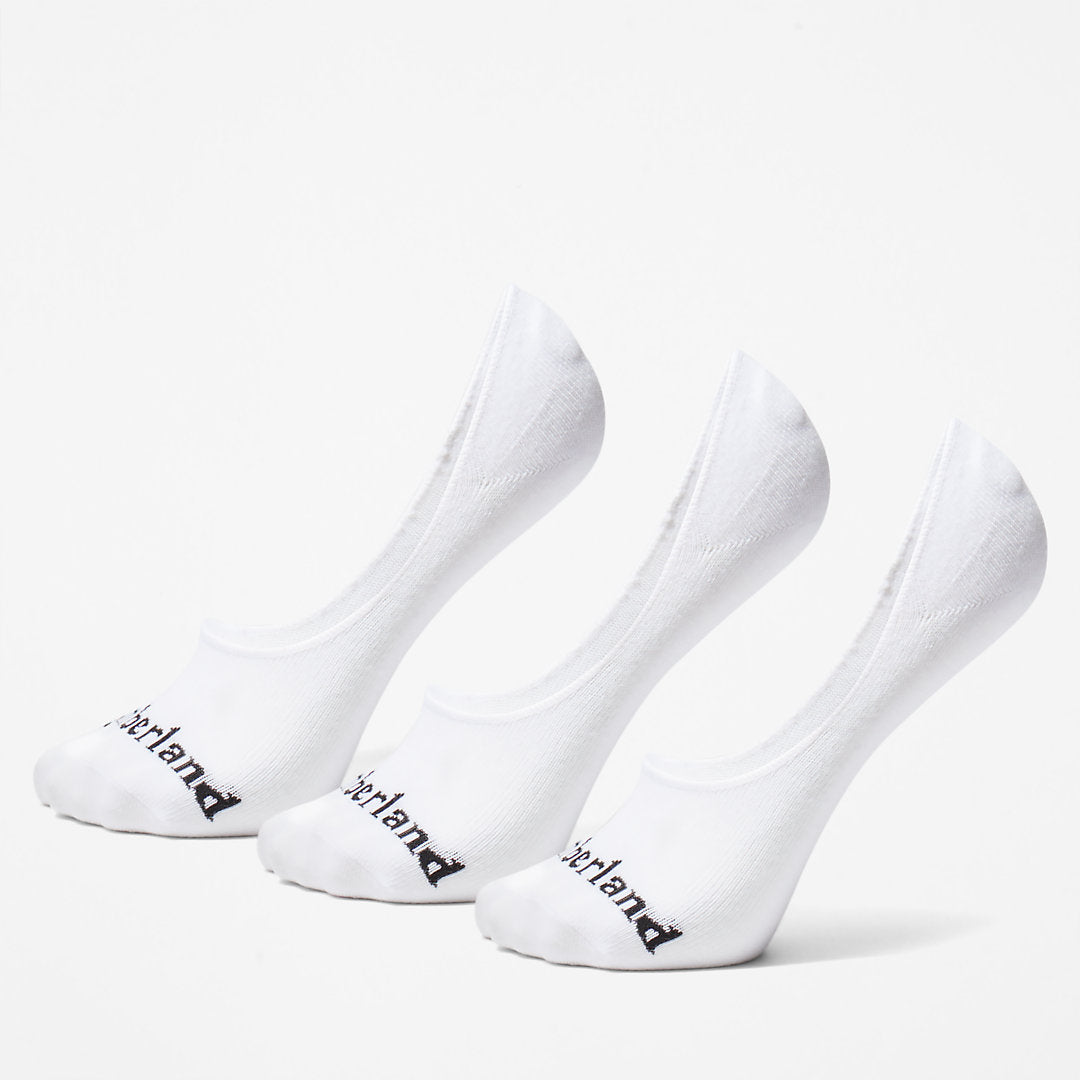 Mens Stratham 3-Pack Low Liner Socks for Men in White - Timberland