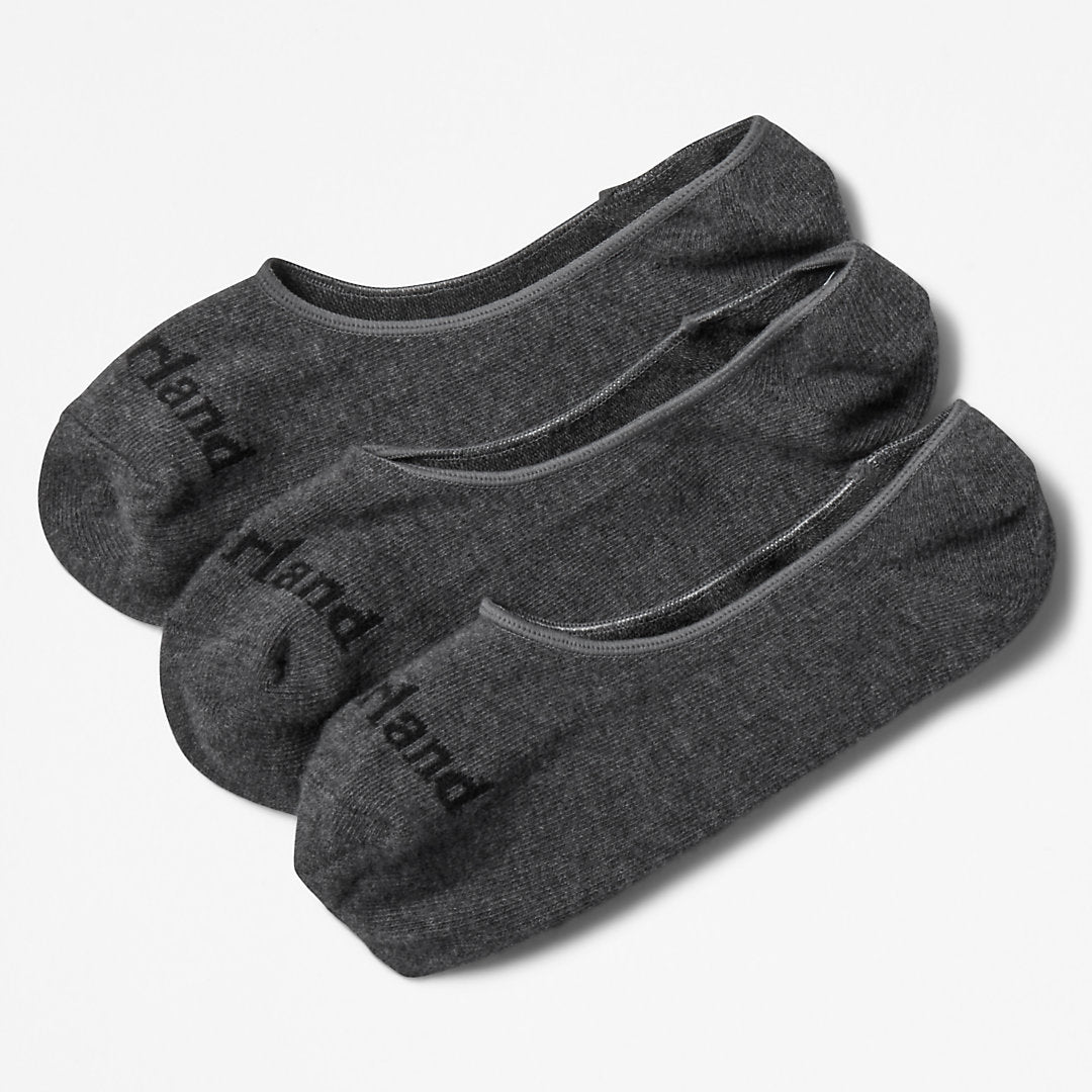Mens Stratham 3-pack Invisible Socks for Men in Grey - Timberland