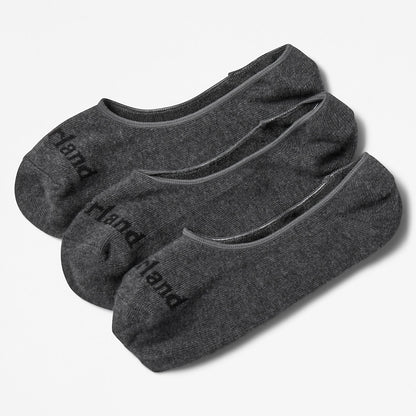 Mens Stratham 3-pack Invisible Socks for Men in Grey - Timberland