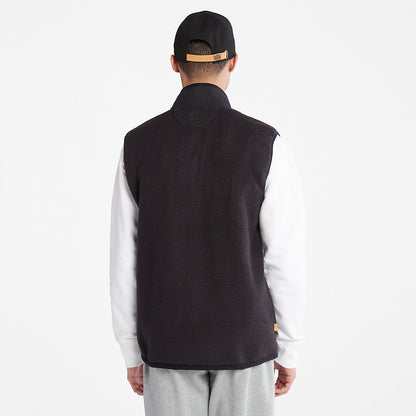 Mens High-Pile Fleece Gilet for Men in Black - Timberland